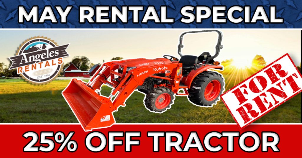May Special - 25% OFF Kubota Compact Tractor
