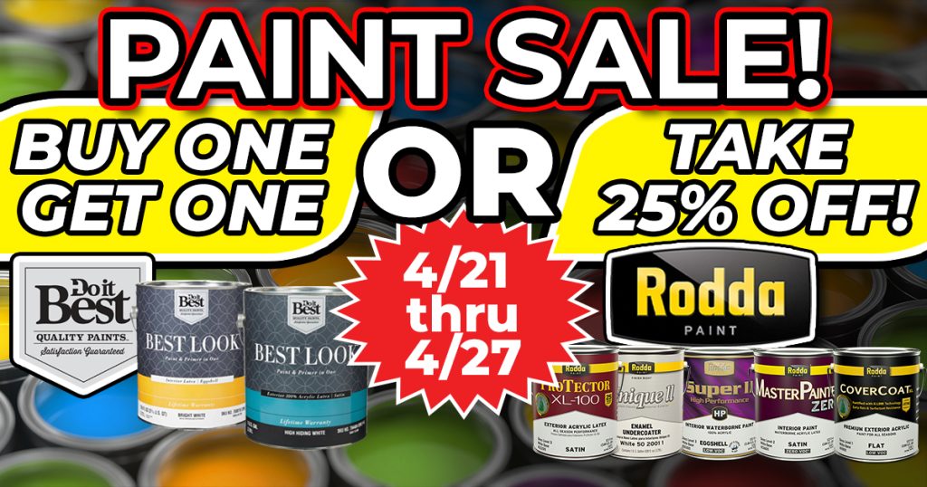 25% Off Rodda Paint + Best Look BOGO Sale!